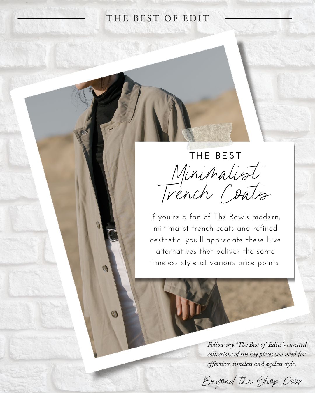 Modern Minimalist Trench Coats