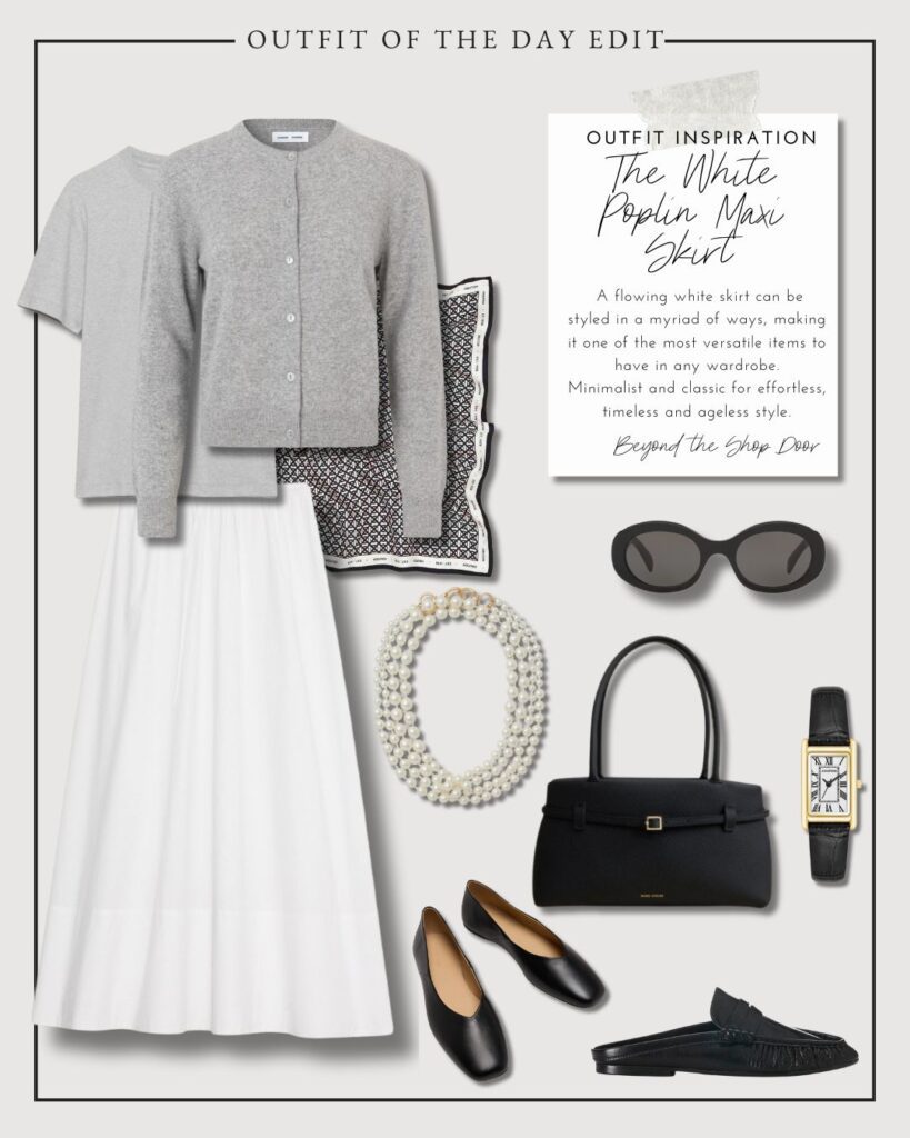 White Maxi Skirts Outfit