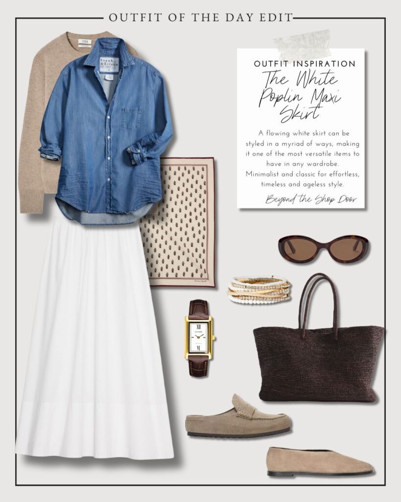 White Maxi Skirts Outfit