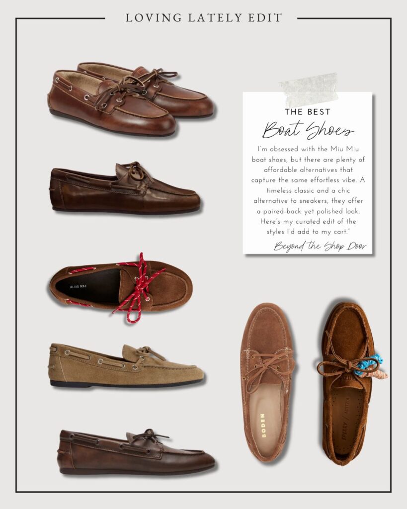 Miu Miu Inspired Boat Shoes